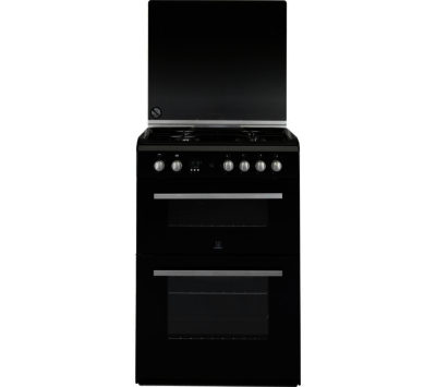 INDESIT  DD60G2CGK 60 cm Gas Cooker - Black & Silver